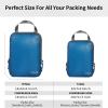 imageBAGAIL 3 Set Ultralight Compression Packing Cubes Expandable Travel Packing Organizers Blue2MS