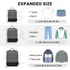 imageBAGAIL 4 Set6 Set Ultralight Compression Packing Cubes Packing Organizer for Travel Accessories Luggage Suitcase Backpack70D 4Set Mesh Black