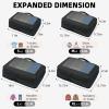 imageBAGAIL 4 Set6 Set8 Set Compression Packing Cubes Travel Accessories Expandable Packing Organizers Square Mesh 06Black06Black