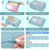 imageBAGAIL 4 Set6 Set8 Set Compression Packing Cubes Travel Accessories Expandable Packing Organizers Square Mesh 06Black06Dusty Blue