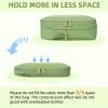 imageBAGAIL 4 Set6 Set8 Set Compression Packing Cubes Travel Accessories Expandable Packing Organizers Square Mesh 06Black06Matcha Green