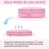 imageBAGAIL 4 Set6 Set8 Set Compression Packing Cubes Travel Accessories Expandable Packing Organizers Square Mesh 06Black06Pink