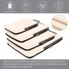 imageBAGAIL 4 Set6 Set8 Set Compression Packing Cubes Travel Accessories Expandable Packing Organizers Square Mesh 06Black4Beige