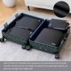 imageBAGAIL 4 Set6 Set8 Set Compression Packing Cubes Travel Accessories Expandable Packing Organizers Square Mesh 06Black4Black