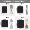 imageBAGAIL 4 Set6 Set8 Set Compression Packing Cubes Travel Accessories Expandable Packing Organizers Square Mesh 06Black4Black