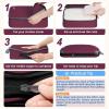 imageBAGAIL 4 Set6 Set8 Set Compression Packing Cubes Travel Accessories Expandable Packing Organizers Square Mesh 06Black4Burgundy