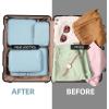 imageBAGAIL 4 Set6 Set8 Set Compression Packing Cubes Travel Accessories Expandable Packing Organizers Square Mesh 06Black4Dusty Blue