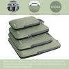 imageBAGAIL 4 Set6 Set8 Set Compression Packing Cubes Travel Accessories Expandable Packing Organizers Square Mesh 06Black4Matcha Green