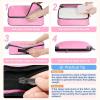 imageBAGAIL 4 Set6 Set8 Set Compression Packing Cubes Travel Accessories Expandable Packing Organizers Square Mesh 06Black4Pink
