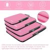 imageBAGAIL 4 Set6 Set8 Set Compression Packing Cubes Travel Accessories Expandable Packing Organizers Square Mesh 06Black4Pink