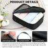 imageBAGAIL 4 Set6 Set8 Set Compression Packing Cubes Travel Accessories Expandable Packing Organizers Square Mesh 06Black6Black