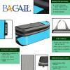 imageBAGAIL 4 Set6 Set8 Set Compression Packing Cubes Travel Accessories Expandable Packing Organizers Square Mesh 06Black6Blue