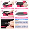 imageBAGAIL 4 Set6 Set8 Set Compression Packing Cubes Travel Accessories Expandable Packing Organizers Square Mesh 06Black6Fuchsia