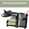 imageBAGAIL 4 Set6 Set8 Set Compression Packing Cubes Travel Accessories Expandable Packing Organizers Square Mesh 06Black6Matcha Green
