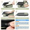 imageBAGAIL 4 Set6 Set8 Set Compression Packing Cubes Travel Accessories Expandable Packing Organizers Square Mesh 06Black6Matcha Green