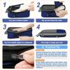 imageBAGAIL 4 Set6 Set8 Set Compression Packing Cubes Travel Accessories Expandable Packing Organizers Square Mesh 06Black6Navy