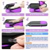 imageBAGAIL 4 Set6 Set8 Set Compression Packing Cubes Travel Accessories Expandable Packing Organizers Square Mesh 06Black6Purple