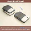 imageBAGAIL 4 Set6 Set8 Set Compression Packing Cubes Travel Accessories Expandable Packing Organizers Square Mesh 06Black8Beige