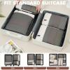 imageBAGAIL 4 Set6 Set8 Set Compression Packing Cubes Travel Accessories Expandable Packing Organizers Square Mesh 06Black8Beige