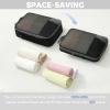 imageBAGAIL 4 Set6 Set8 Set Compression Packing Cubes Travel Accessories Expandable Packing Organizers Square Mesh 06Black8Jet Black