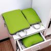 imageBAGAIL 5 Set Ultralight Compression Packing Cubes Travel Accessories Expandable Packing OrganizersBurgundyGreen