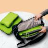 imageBAGAIL 5 Set Ultralight Compression Packing Cubes Travel Accessories Expandable Packing OrganizersBurgundyGreen