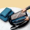 imageBAGAIL 5 Set Ultralight Compression Packing Cubes Travel Accessories Expandable Packing OrganizersBurgundyTeal