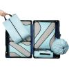 imageBAGAIL 6 Set Packing CubesTravel Luggage Packing OrganizersDusty Blue