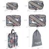 imageBAGAIL 6 Set Packing CubesTravel Luggage Packing OrganizersFlamingo