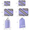imageBAGAIL 6 Set Packing CubesTravel Luggage Packing OrganizersLavender