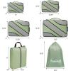 imageBAGAIL 6 Set Packing CubesTravel Luggage Packing OrganizersMatcha Green