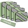 imageBAGAIL 6 Set Packing CubesTravel Luggage Packing OrganizersMatcha Green