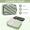 imageBAGAIL 6 Set Packing CubesTravel Luggage Packing OrganizersMatcha Green