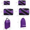 imageBAGAIL 6 Set Packing CubesTravel Luggage Packing OrganizersPurple