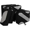 imageBAGAIL 6 Set Packing CubesTravel Luggage Packing OrganizersThe AllBlack