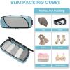 imageBAGAIL 6 Set Packing CubesTravel Luggage Packing OrganizersThe Dusty Blue