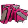 imageBAGAIL 6 Set Packing CubesTravel Luggage Packing OrganizersThe Fushcia