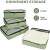 imageBAGAIL 6 Set Packing CubesTravel Luggage Packing OrganizersThe Matcha Green
