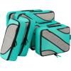 imageBAGAIL 6 Set Packing CubesTravel Luggage Packing OrganizersThe Turquoise