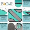 imageBAGAIL 6 Set Packing CubesTravel Luggage Packing OrganizersTurquoise