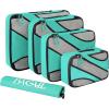imageBAGAIL 6 Set Packing CubesTravel Luggage Packing OrganizersTurquoise