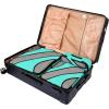 imageBAGAIL 6 Set Packing CubesTravel Luggage Packing OrganizersTurquoise