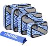 imageBAGAIL 6 Set Packing CubesTravel Luggage Packing OrganizersWave pattern
