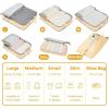 imageBAGAIL 6 Set Ultralight Compression Packing Cubes Packing Organizer for Travel Accessories Luggage Suitcase Backpack06Beige