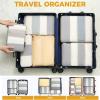 imageBAGAIL 6 Set Ultralight Compression Packing Cubes Packing Organizer for Travel Accessories Luggage Suitcase Backpack06Beige