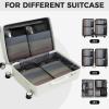 imageBAGAIL 6 Set Ultralight Compression Packing Cubes Packing Organizer for Travel Accessories Luggage Suitcase Backpack06Jet Black