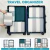 imageBAGAIL 6 Set Ultralight Compression Packing Cubes Packing Organizer for Travel Accessories Luggage Suitcase Backpack06Teal