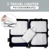 imageBAGAIL 6 Set Ultralight Compression Packing Cubes Packing Organizer for Travel Accessories Luggage Suitcase Backpack06White