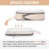 imageBAGAIL 6 Set Ultralight Compression Packing Cubes Packing Organizer for Travel Accessories Luggage Suitcase Backpack6Beige