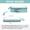 imageBAGAIL 6 Set Ultralight Compression Packing Cubes Packing Organizer for Travel Accessories Luggage Suitcase Backpack6Dusty Blue